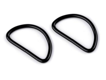 Halbring Breite 32 mm Schwarz lackiert